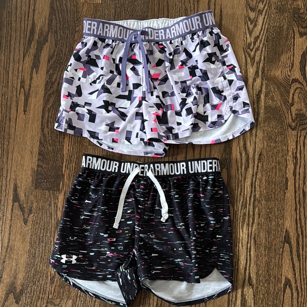 Under Armour Patterned Athletic Shorts Set